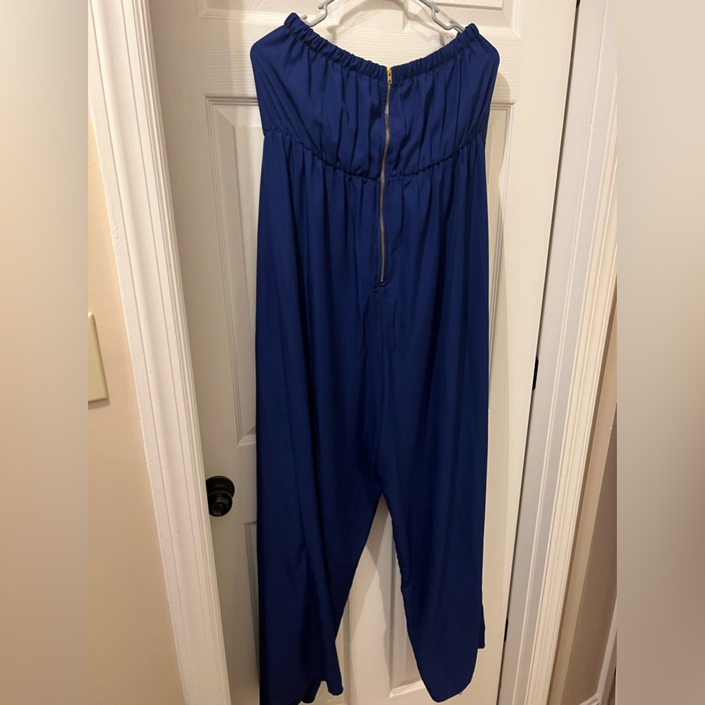 Charlotte Ruse Blue Strapless Romper - Picture 2 of 3